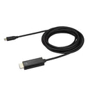 StarTech.com CDP2HD3MBNL video cable adapter 118.1" (3 m) USB Type-C HDMI Black