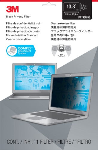 3M PF133W9B 13.3" Laptop Frameless display privacy filter