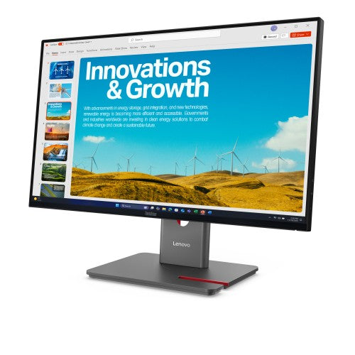 Lenovo ThinkVision P24QD-40 computer monitor 23.8" 2560 x 1440 pixels Quad HD LCD Black