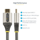 StarTech.com HDMM21V3M HDMI cable 118.1" (3 m) HDMI Type A (Standard) Black, Gray