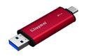 Kingston Technology Dual Portable 2 TB USB Type-A / USB Type-C 3.2 Gen 2 (3.1 Gen 2) Black, Red