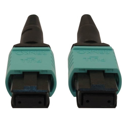 Tripp Lite N844B-03M-12-P InfiniBand/fibre optic cable 118.1" (3 m) MPO/MTP OFNR Aqua color, Black