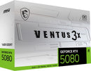 MSI VENTUS GEFORCE RTX 5080 16G 3X OC WHITE graphics card NVIDIA 16 GB GDDR7