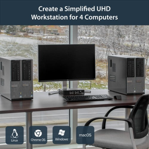 StarTech.com SV431DPUA2 KVM switch Rack mounting Black