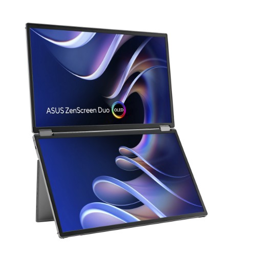 ASUS ZenScreen Duo OLED MQ149CD computer monitor 14" 1920 x 1200 pixels WUXGA Silver