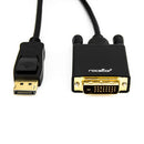 Rocstor Y10C155-B1 video cable adapter 70.9" (1.8 m) DisplayPort DVI-D Black