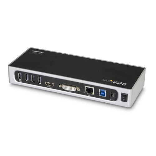 StarTech.com DK30ADD laptop dock/port replicator Wired USB 3.2 Gen 1 (3.1 Gen 1) Type-B Black, Silver