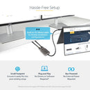 StarTech.com MST14CD122HD USB graphics adapter 3840 x 2160 pixels Black, Gray