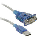 C2G Port Authority USB Serial DB9 Adapter Cable 18" serial cable Blue 18.1" (0.46 m) USB Type-A DB-9