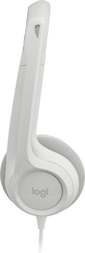 Logitech 981-001285 headphones/headset Wired Head-band Office/Call center USB Type-A White