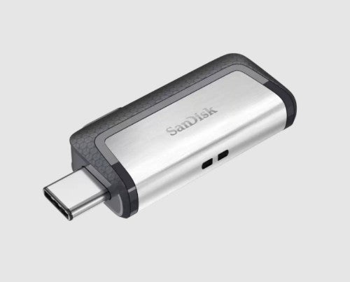 SanDisk SDDDC2-256G-A46 USB flash drive 256 GB USB Type-A / USB Type-C 3.2 Gen 1 (3.1 Gen 1) Gray, Silver