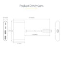 StarTech.com 5G2A2CPDB-USB-C-HUB interface hub USB 3.2 Gen 1 (3.1 Gen 1) Type-C 5000 Mbit/s Gray