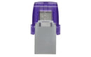 Kingston Technology DataTraveler microDuo 3C USB flash drive 256 GB USB Type-A / USB Type-C 3.2 Gen 1 (3.1 Gen 1) Stainless steel, Purple