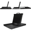 StarTech.com RKCONS1716K rack console 17" 1280 x 1024 pixels Steel Black 1U
