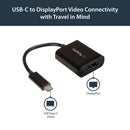 StarTech.com CDP2DP USB graphics adapter 3840 x 2160 pixels Black