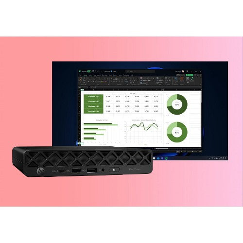 HP ProDesk 4 Mini G1i AI Wolf Pro Security Edition Intel Core Ultra 5 235T 16 GB DDR5-SDRAM 256 GB SSD Windows 11 Pro Mini PC AI PC Black