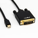 Rocstor Y10C164-B1 video cable adapter 70.9" (1.8 m) Mini DisplayPort DVI-D Black