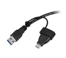 Siig CB-US0K12-S1 cable gender changer USB 3.1 Type-C USB 3.1 Type-A Black