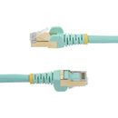 StarTech.com C6ASPAT10AQ networking cable Turquoise 118.1" (3 m) Cat6a