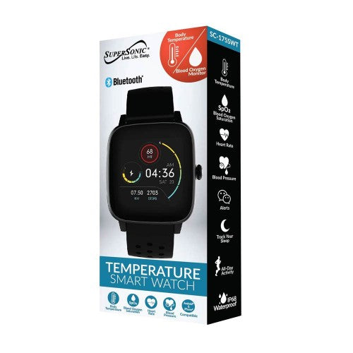 Supersonic SC-175SWT smartwatch / sport watch 1.4" LCD Black