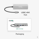 Plugable Technologies USBC-4IN1 laptop dock/port replicator Wired USB 3.2 Gen 2 (3.1 Gen 2) Type-C Silver