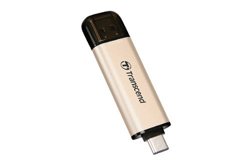 Transcend JetFlash 930C USB flash drive 128 GB USB Type-A / USB Type-C 3.2 Gen 1 (3.1 Gen 1) Gold