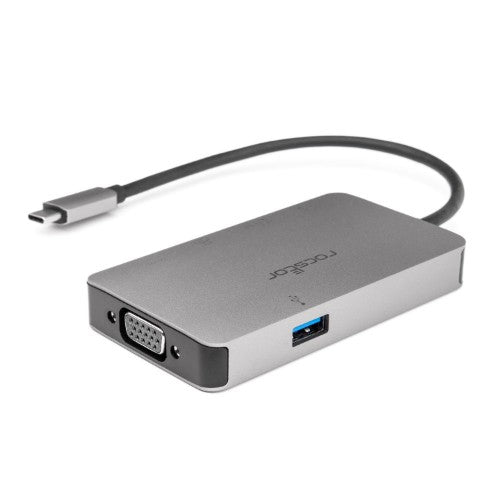 Rocstor Y10A249-A1 notebook dock/port replicator USB 3.2 Gen 1 (3.1 Gen 1) Type-C Silver