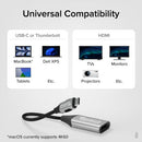 Plugable Technologies USBC-HDMI8K video cable adapter HDMI Type A (Standard) USB Type-C Aluminum, Black