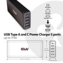 CLUB3D CAC-1903 mobile device charger GPS, Gaming controls, Headphones, MP3, MP4, Mobile phone, Netbook, Laptop, Other, Portable speaker, Power bank, Smartphone, Tablet, Wearables Black AC Indoor
