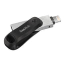 SanDisk SDIX60N-128G-AN6NE USB flash drive 128 GB USB Type-A / Lightning 3.2 Gen 1 (3.1 Gen 1) Black, Silver