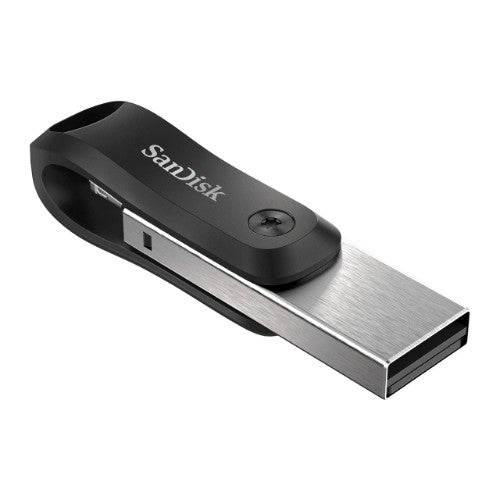 SanDisk iXpand Go USB flash drive 64 GB USB Type-A / USB Type-C 3.2 Gen 1 (3.1 Gen 1) Black, Silver