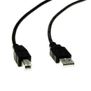Rocstor Y10C115-B1 USB cable USB 2.0 120" (3.05 m) USB A USB B Black
