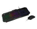 MSI FORGE GK100 COMBO US keyboard Mouse included Gaming USB QWERTY US English Black