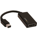 StarTech.com MDP2HD4K60S video cable adapter 5.83" (0.148 m) Mini DisplayPort HDMI Black