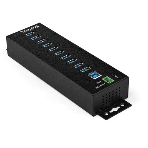 StarTech.com HB30A10AME interface hub USB 3.2 Gen 1 (3.1 Gen 1) Type-B 5000 Mbit/s Black