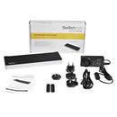 StarTech.com USB3DOCKH2DP laptop dock/port replicator Wired USB 3.2 Gen 1 (3.1 Gen 1) Type-A Black, Silver