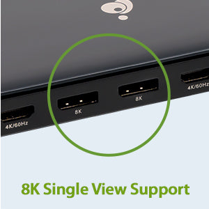 iogear GUD4C8K3 notebook dock/port replicator Wired Thunderbolt 4 Black