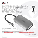 CLUB3D CAC-1510-A video cable adapter 9.84" (0.25 m) USB Type-C DVI-D Gray