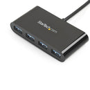 StarTech.com HB30C4AB interface hub USB 3.2 Gen 1 (3.1 Gen 1) Type-C 5000 Mbit/s Black