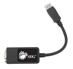 Siig CB-DP0082-S1 video cable adapter 9.45" (0.24 m) VGA (D-Sub) DisplayPort Black