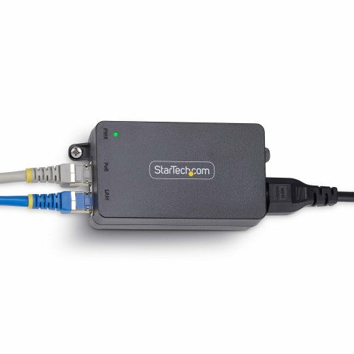 StarTech.com AF212C-POE-INJECTOR PoE adapter 1.25 Gigabit Ethernet, 2.5 Gigabit Ethernet, Fast Ethernet, Gigabit Ethernet