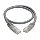 Tripp Lite N200-002-GY networking cable Gray 24" (0.61 m) Cat6 U/UTP (UTP)