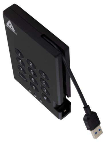 Apricorn Aegis Padlock 3.0 4 TB USB Type-A 3.2 Gen 1 (3.1 Gen 1) Black