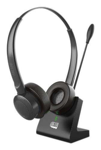 Adesso Xtream P400 Headset Wired & Wireless Head-band Business/Everyday USB Type-C / USB Type-A Bluetooth Charging stand Black