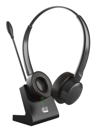 Adesso Xtream P400 Headset Wired & Wireless Head-band Business/Everyday USB Type-C / USB Type-A Bluetooth Charging stand Black