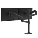 Ergotron LX Series LX Dual Stacking Arm, Tall Pole, Matte Black 40" Desk