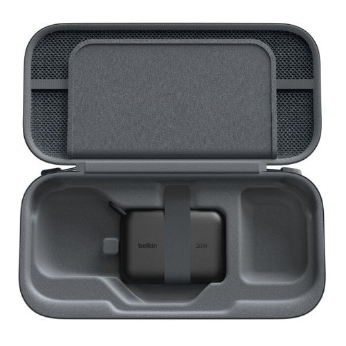 Belkin ENA001fqCH-V1 Travel case Nintendo Polyester velvet Charcoal