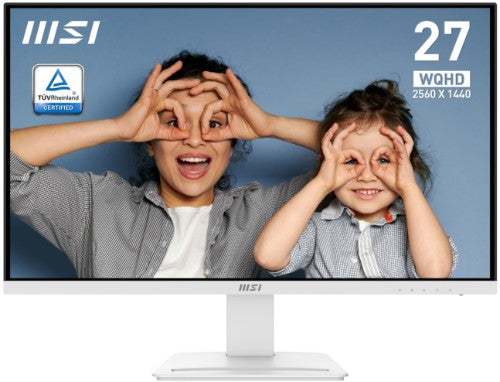 MSI Pro MP273QW E2 computer monitor 27" 2560 x 1440 pixels Wide Quad HD White