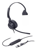 Yealink UH42 Mono UC USB-C/A Headset Wired Head-band Calls/Music USB Type-C / USB Type-A Black
