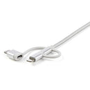 StarTech.com LTCUB6GR USB cable USB 2.0 70.9" (1.8 m) USB A Micro-USB B Silver